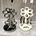 Clutter-free Bathroom Storage Patterned Holder Flower Shape Toothbrush Holder