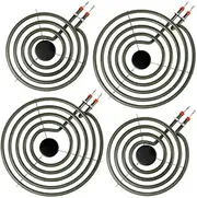 [S-Union] 4 Pack MP22YA Electric Range Burner Element Unit Set - 2 pcs MP15YA 6" and 2 pcs MP21YA 8" Replacement for Hardwick & Kenmore & Maytag & Norway & Whirlpool Electric Range Stove