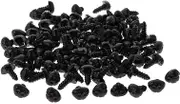 100 Pieces Plastic Bear Dog Nose Teddy Bear Doll Animal Puppet Crafting Nose Buttons with Washers(9×12mm)