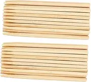 50pcs Boys and Girls Art Stylus Heavy Duty Wooden Scratch Pens Bamboo Wooden Sticks for Creative Expression