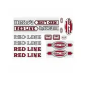 Redline BMX Retro MX3 Decal Set Early 80's Red/White