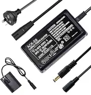 [KWTOUL] ACK-E6 AC Power Adapter with DR-E6 DC Coupler and LP-E6/LP-E6N Dummy Battery Power Supply Kit, Compatible with Canon EOS R6, R5, 90D, 80D, 7D Mark II, 70D, 6D, 60D, 5D Mark IV, 5DS Cameras
