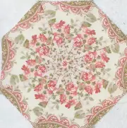16 9.5" Roses & Paisley #1 Stack 'n Whack Quilt Blocks*Kaleidoscope*SEWN