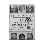 2PCS Solid State Relay for FOTEK SSR-100DA 100A DC-AC 3-32VDC 24-380VAC