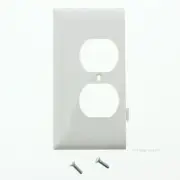 Pass & Seymour PJSE8-W White 1-Gang Duplex Unbreakable Sectional Wallplate Cover