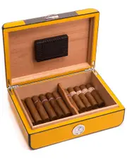 Bey-Berk Carbon Fiber 25-Cigar Humidor