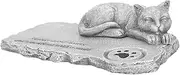 BCOATH Outdoor Cat Gravestone Decorative Statue Pet Memorial Stone Sympathy Idea