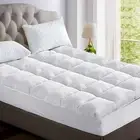 Bedding Mattress Topper Pillowtop Bamboo King Single Soft Comfortable Slee AM-KS