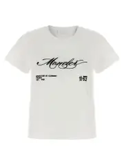 [Moncler] Moncler-Embroidery T Shirt Bianco-Donna M