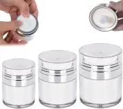 Cream Jar Vacuum Bottle - 2022 Best Airless Pump Bottles, Empty Makeup Travel Ja