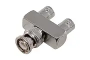 PA6034 BNC Plug to 2x BNC Sockets Y Shape Male to Female Adaptor