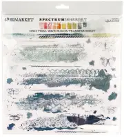 49 And Market SPECTRUM SHERBET - TIDAL WAVE 12" Rub-On Transfer Sheet SS36448