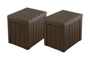 Keter Urban Box - 2 in 1 :113L Storage Box/ Seat - 2 Pack