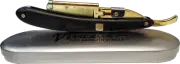 Double Edge Paddle Razor Wooden Handle - Gold By Vincent