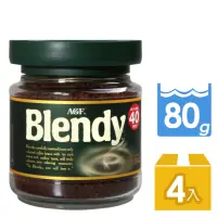 在飛比找momo購物網優惠-【AGF】Blendy綠罐即溶黑咖啡80g x4罐/組