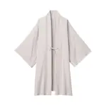 【EM】無印良品MUJI日本女士螺縈日式和服外套日常羽織（淺灰色）