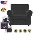 Luxury Stretch Velvet Armchair Slipcover - Perfect Fit, Machine Washable Design