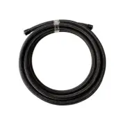 Aeroflow AF100-04-1MBLK SS Braided Hose -4AN 1 Metre Black