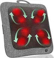 Keenray Back Massager with Heat, Electric Neck Massager, Shiatsu Massage Pillow for Back and Neck Relaxation, Best Gifts for Men & Women, Massage at Home, Office, Chair, CL3