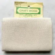 Lugana 25 Count Evenweave Cross Stitch Fabric Color Cream-Cotton/Rayon 11" x 18"