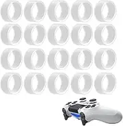 OUDQFCJ 20 Joystick Protection Rings, Steam Deck Accessories, Elastic Silicone Protective Case, Steam Deck Accessories (Transparent)