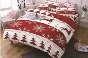 Wonder Xmas Christmas Design Soft Quilt Duvet Doona Cover Set