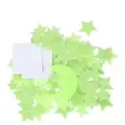 200 Glow Stars And 1 Moon In The Dark Star Plastic Stickers Ceiling Wall Bedroom