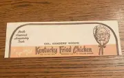 Vintage Kentucky Fried Chicken Colonel Sanders KFC Paper Hat