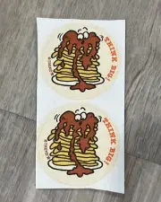 Trend PANCAKE SYRUP Scratch & Sniff Stickers 80s Stinky Retro Lot 2 NEW FRESH