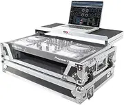 ProX XS-DDJ800 WLT Flight Case For Pioneer DDJ-800 Digital Controller W-Sliding Laptop Shelf and Wheels & 1U Rackspace
