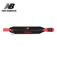 在飛比找momo購物網優惠-【NEW BALANCE】NB 彈性腰包_中性_黑紅色_LA