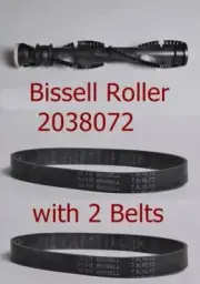 Genuine Bissell Roller Brush 203-8072 PowerForce Helix 12B1, 1240 with 2 belts