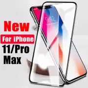 Apple iPhone 11 Pro Max 7 8 Plus Full Coverage Tempered Glass Screen Protector