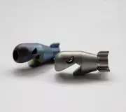 Titanium Shark Knife Lanyard Bead Paracord Pendant tool EDC Multi Tool
