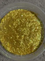 50g Bulk Mustard Yellow Irregular Cut Glitter Nail Art Tumbler Solvent Resistant