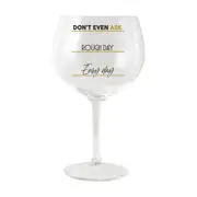 Splosh Sip Celebration Rough Day Balloon Drinking Glass Cup 675ml Clear