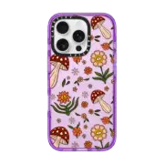 iPhone 16 Pro Impact Case Red Mushroom Pattern by Blooming Lau
