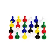 Set of 24 Multi Colored Game Dice Standard Pawns for Sorting Activities