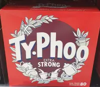 在飛比找Yahoo!奇摩拍賣優惠-新包裝 英國Typhoo Tea 特濃紅茶 250g(80入