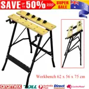 Foldable Garage Workbench Portable Multifunction Worktop Camping Tool Handy 80kg