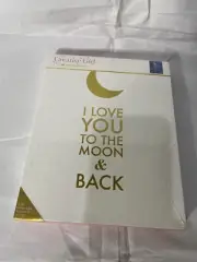 Canvas Block I Love You To The Moon & Back Art Block 8 in x 10 in x 1
