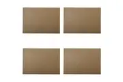 4x Maxwell & Williams Table Accents Leather Look Placemat 43x30cm Alligator Tan
