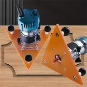 Woodworking Milling Groove Balance Board Flip Plate Trimming Machine Router Base Triangular Plate For Slotting And Chamf