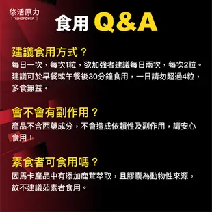 悠活原力 原力黑馬卡 精純鹿茸+鋅 30粒/瓶 黑瑪卡+精氨酸+牛磺酸+鹿茸+鋅+靈芝 馬卡/瑪卡 現貨 蝦皮直送