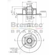 Bremtec Euro-Line GeoZinc Coated Brake Rotor - BDR22370EL