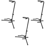 On Stage XCG4 Velveteen Padded Tubular Guitar Stand - (3 Pack) 3 Pack