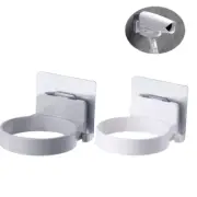 1PC Hair Dryer Holder Shelf Storage Wall mounted Hairdryer Rack Organizer ABS Ba