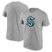 NHL T-Shirt Seattle Kraken T-Shirt Primary Logo Graphic Sport Grey