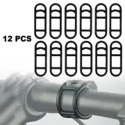 Silicone Straps Torch Rubber Holder 12PCS 7x2.3cm Flexible Rubber Rings