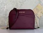 MICHAEL KORS JET SET TRAVEL MEDIUM DOME CROSSBODY SHOULDER BAG OXBLOOD